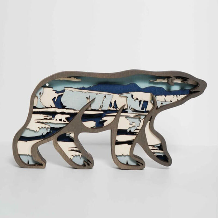 Polar Bear Carving Handcraft Gift