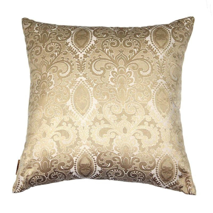 Gold Ornamental Linen Decorative Pillow Cover