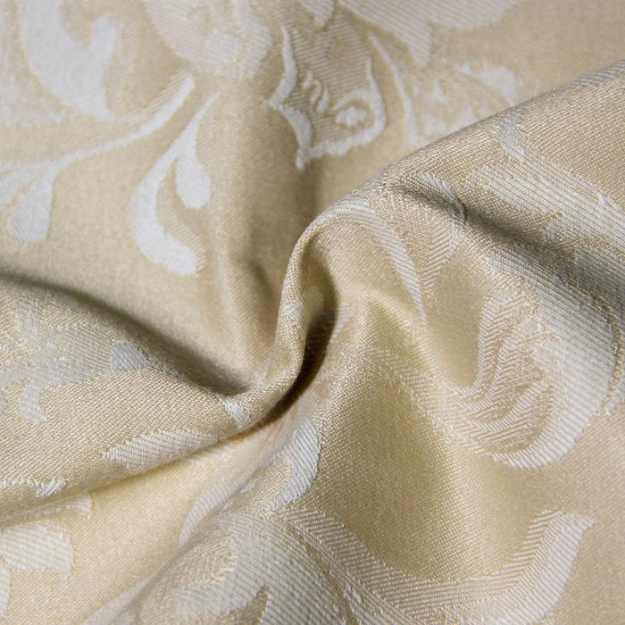 Gold Floral Linen Decorative Pillow Cover