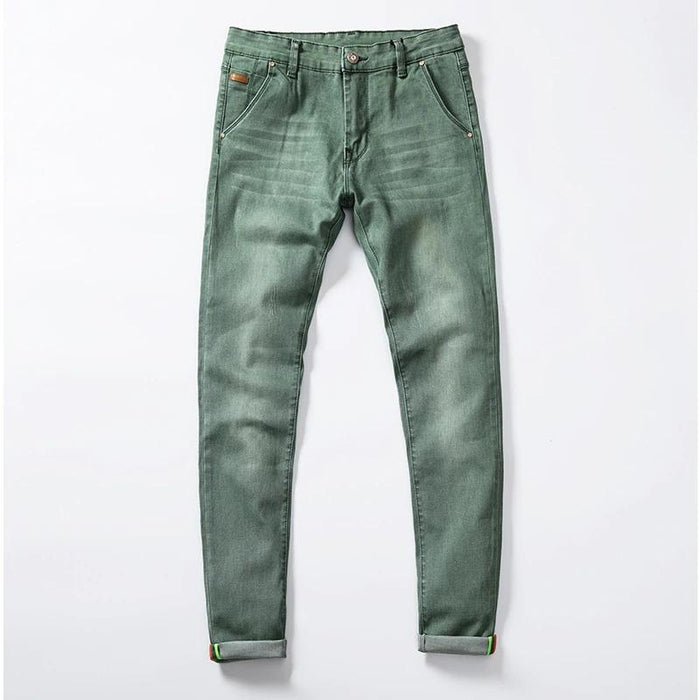 Men's Green Skinny Jeans