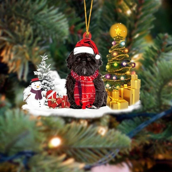 Shih Tzu Christmas Ornament SM067