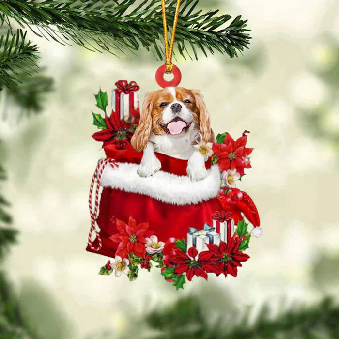 Cavalier King Charles In Spaniel Gift Bag Christmas Ornament GB084