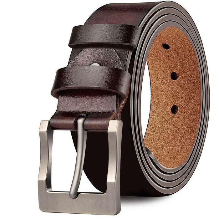 Men's Brown Leather Virginia Belt
