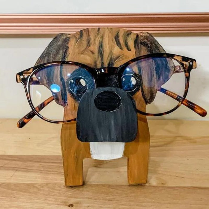 Handmade Glasses Stand Boxer Dog