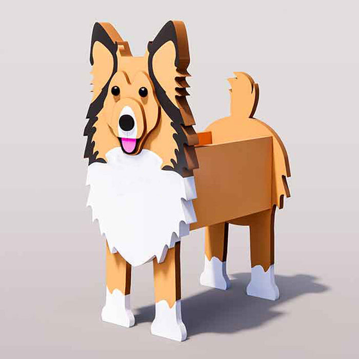 Shetland Sheepdog Planter AP082