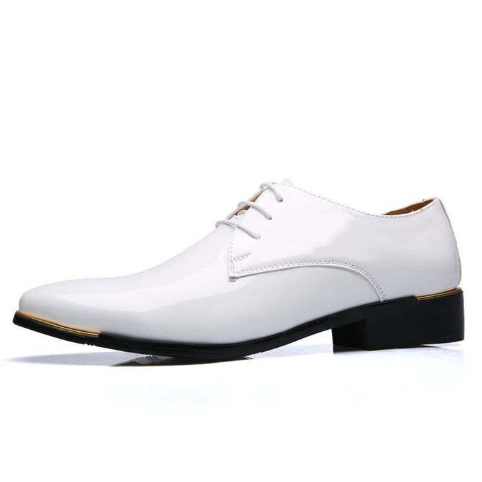 Men's White Derby Shoe