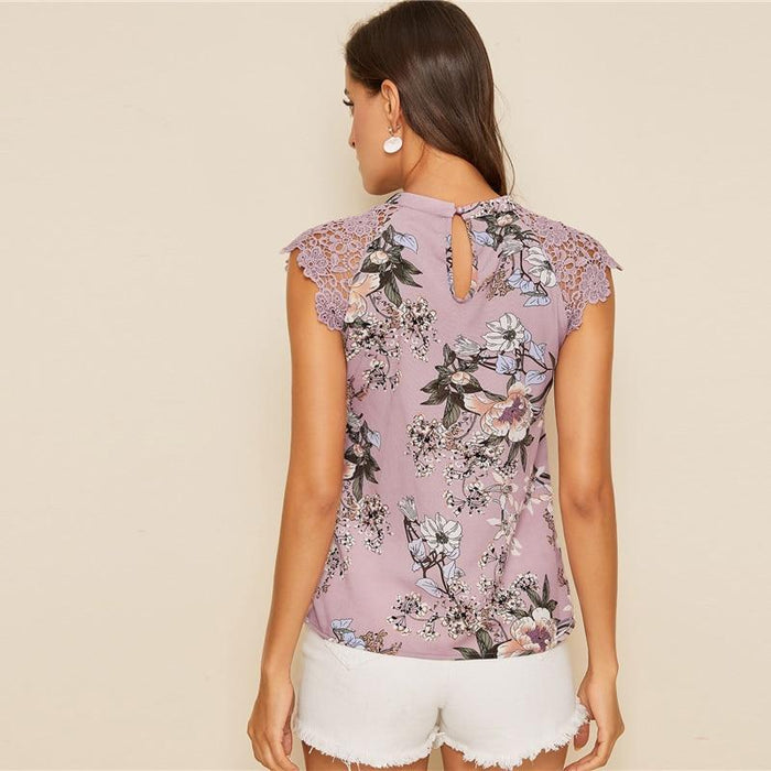 Sevyn Orchid Blouse - Lavender