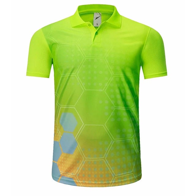 Reginald Golf High-Performance Hex Shirt (Lime)