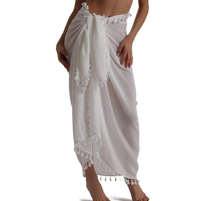 Giana Long Cover-Up - White