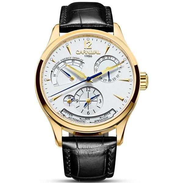 Edward Mechanical Watch - Gold White