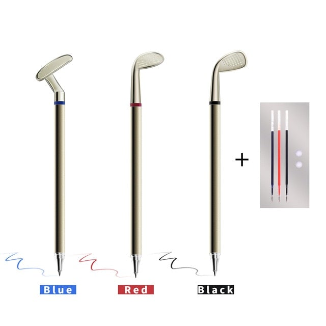 Reginald Golf Club Pens (Driver, Iron, Putter) (Standard Carrying Case)