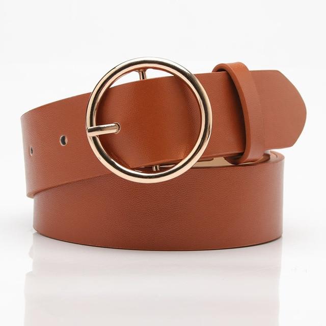 Vasi Belt Gold - Coffee