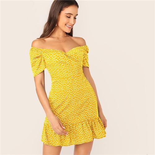 Ivy Mini Dress - Yellow