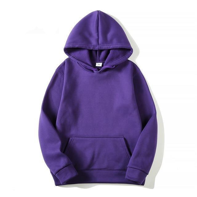 Purple Canvas Hoodie