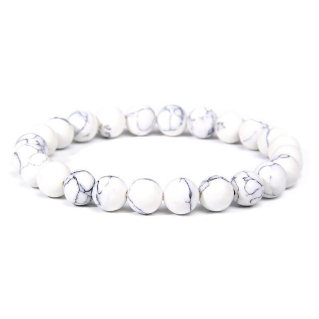 White Marble Bracelet-howlite