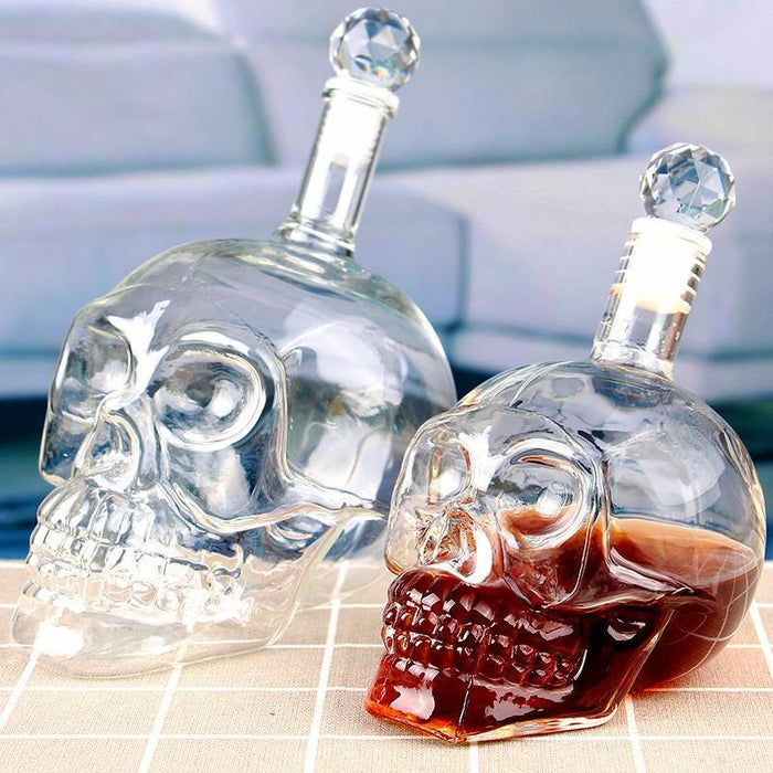 Crystal Skull Whiskey Decanter