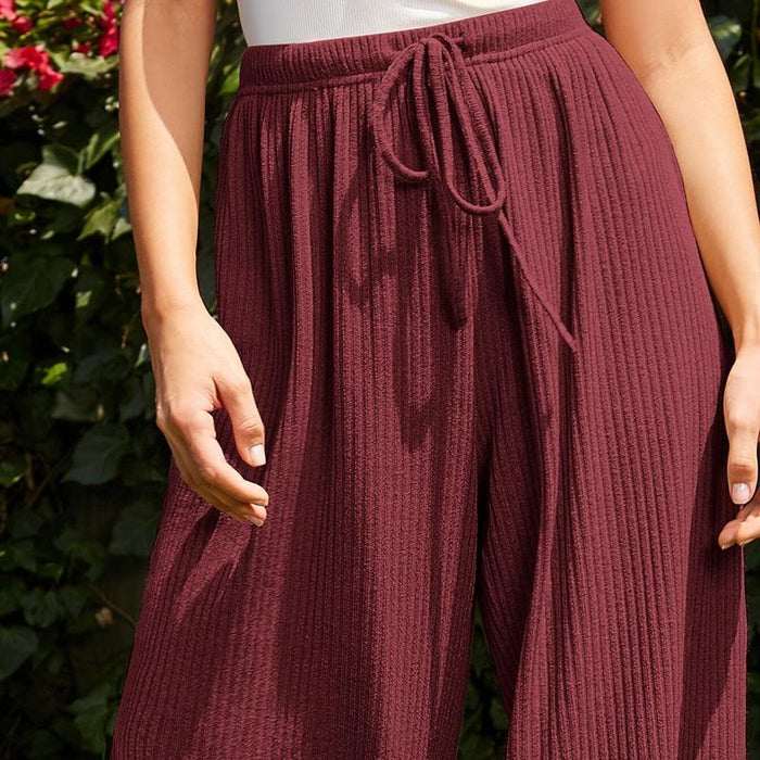 Emely Flowing Pants - Maroon