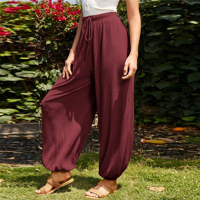 Emely Flowing Pants - Maroon