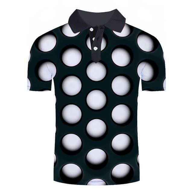 Reginald Golf Cooltech Loud Disco Shirt (White)