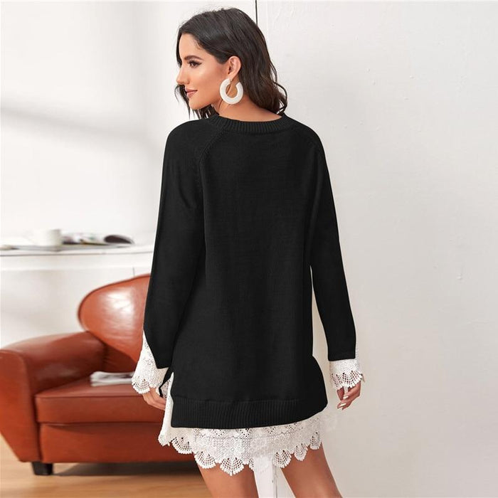Nova Sweater Dress - Black
