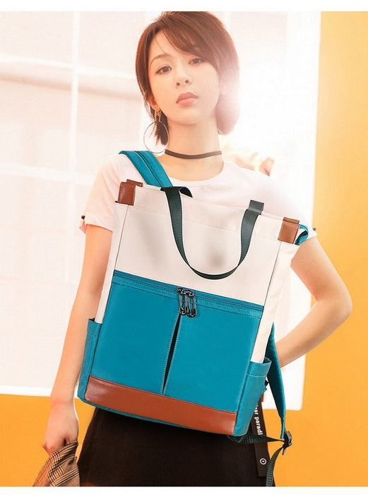 Sienna Tote Backpack - Blue