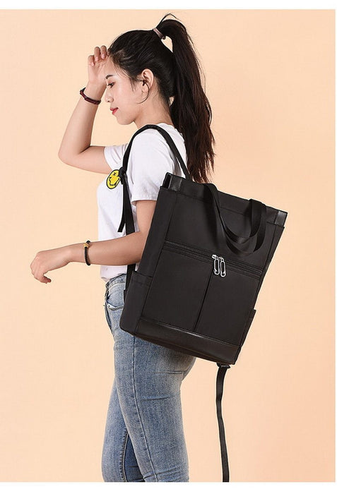 Sienna Tote Backpack - Black