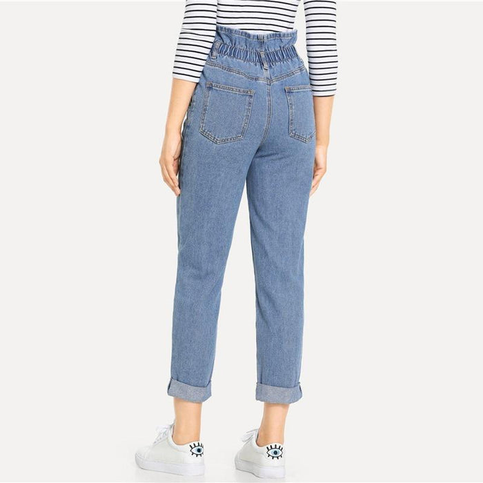 McKinley High Waist Jeans - Light Blue