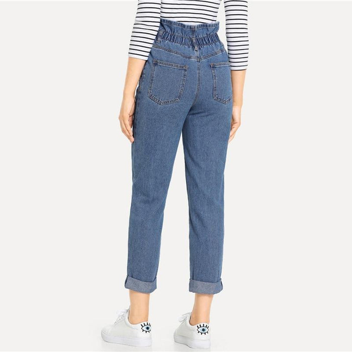 McKinley High Waist Jeans - Blue