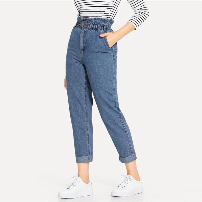 McKinley High Waist Jeans - Blue