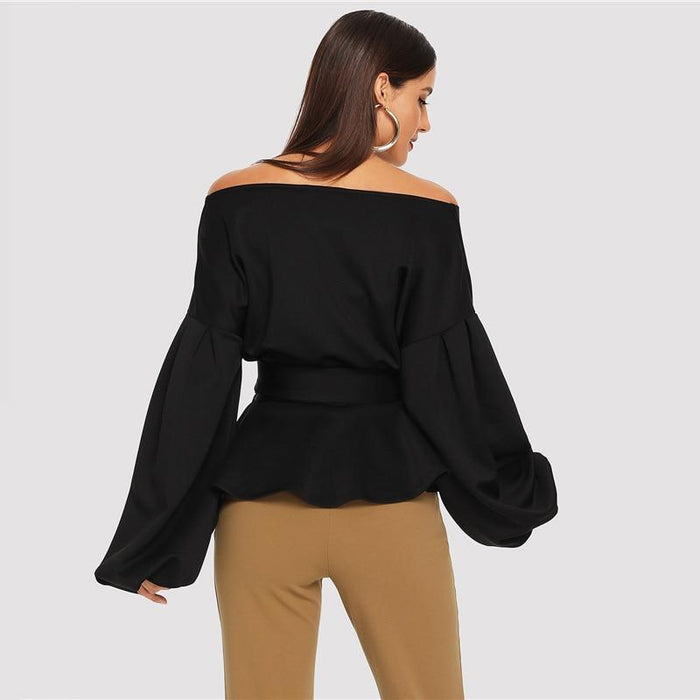 Sylvie Shoulderless Blouse