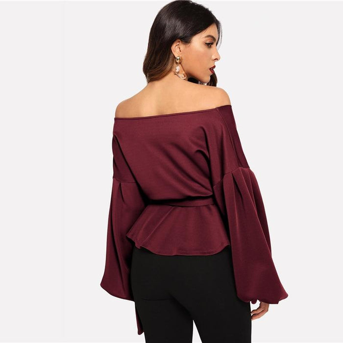 Sylvie Shoulderless Blouse