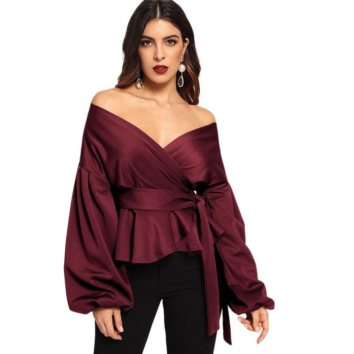 Sylvie Shoulderless Blouse