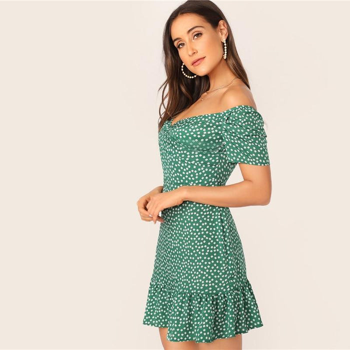Ivy Mini Dress - Green
