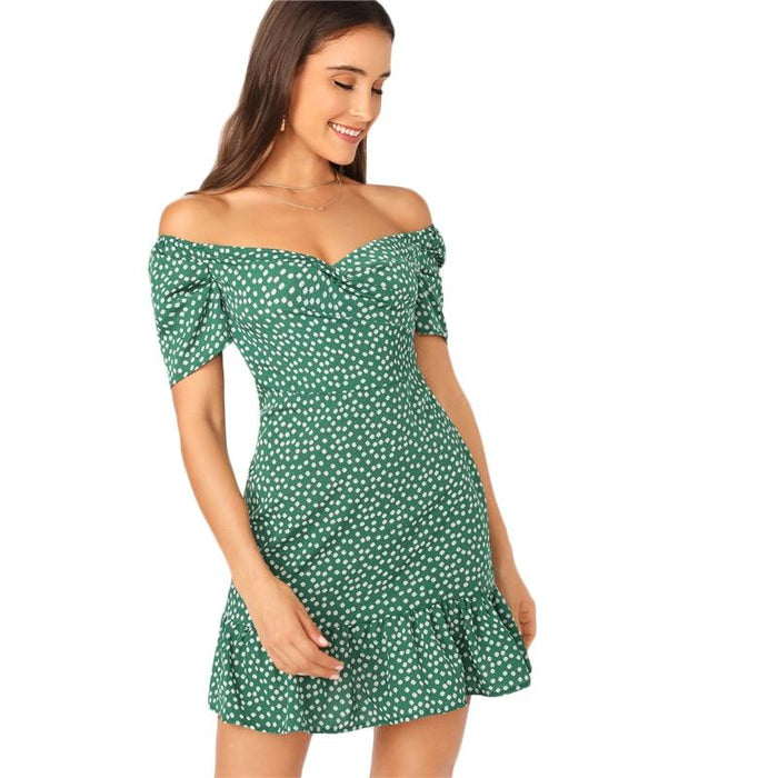 Ivy Mini Dress - Green