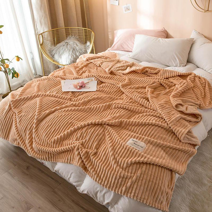 Light Brown Premium Microfiber Blanket