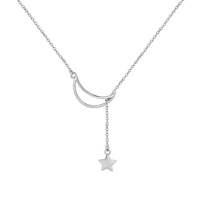 Star Studded Sky Necklace - Silver