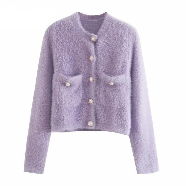 Irene Cardigan - Purple