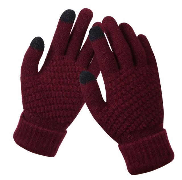 Hearth Touchscreen Gloves - Burgundy