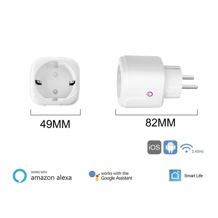WiFi Enabled Smart Plug (Alexa and Google Voice Compatible)