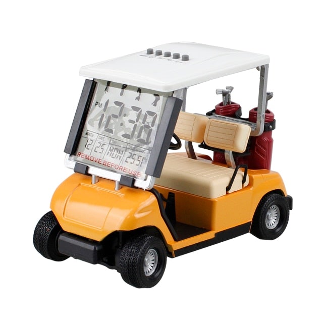 Reginald Golf Alarm Clock Golf Cart (Mustard)