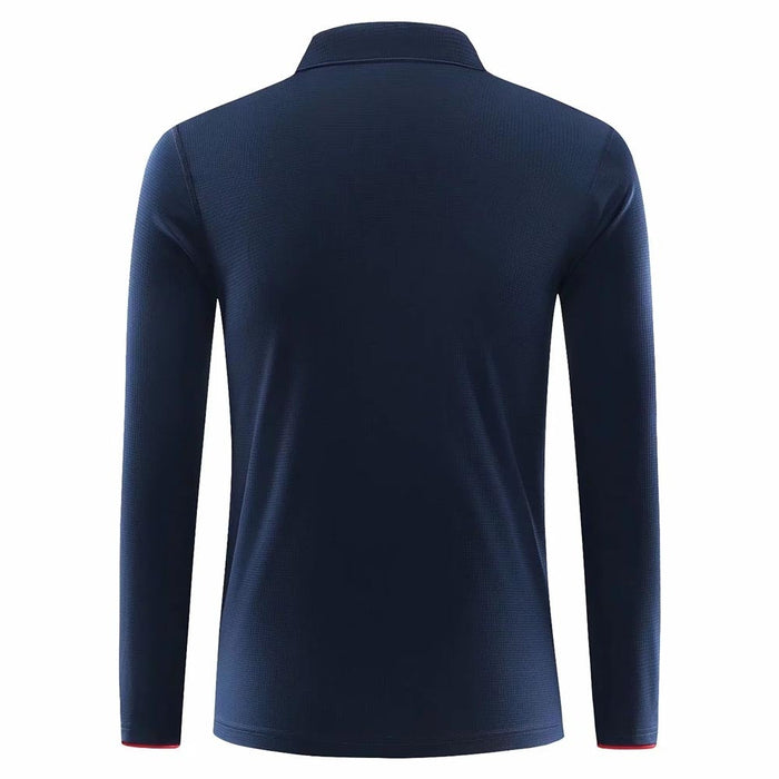 Reginald Golf High-Performance LS Shirt (Navy)