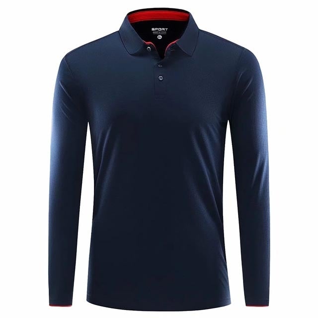 Reginald Golf High-Performance LS Shirt (Navy)