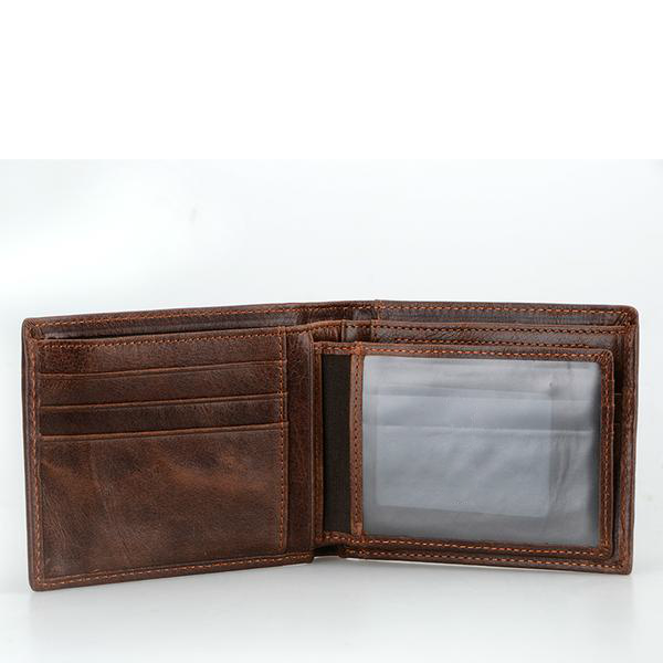 Men's Brown Leather Charlie Bi-Fold Wallet