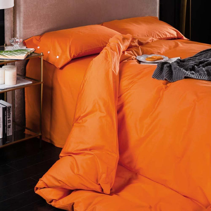 Orange Egyptian Cotton Lux Bed Set