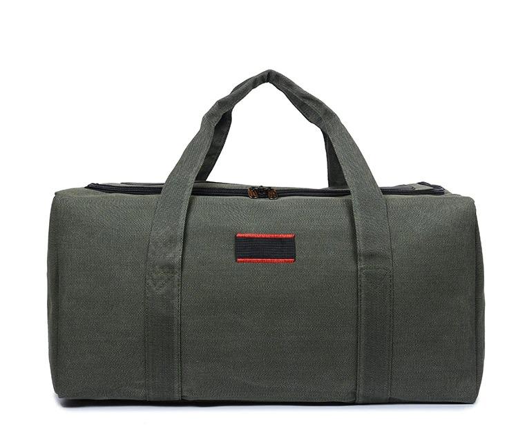 Men's Green Canvas Sport Bag